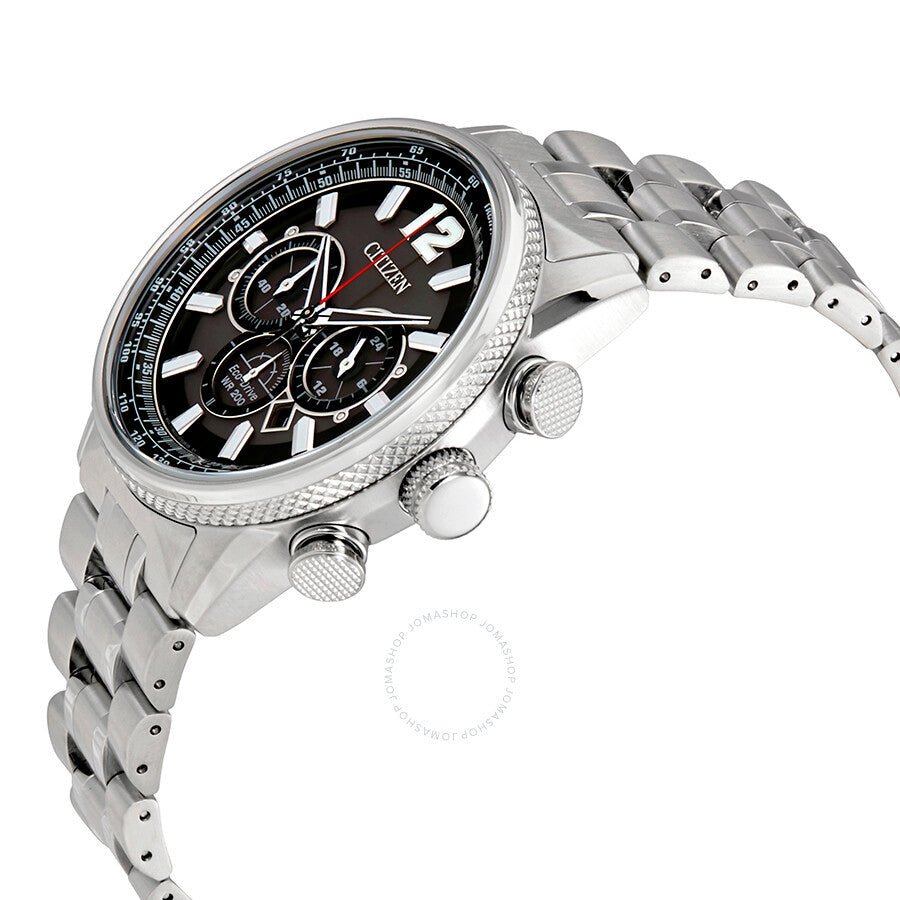 Citizen Nighthawk Chronograph Black Dial Men's Watch CA4370-52E