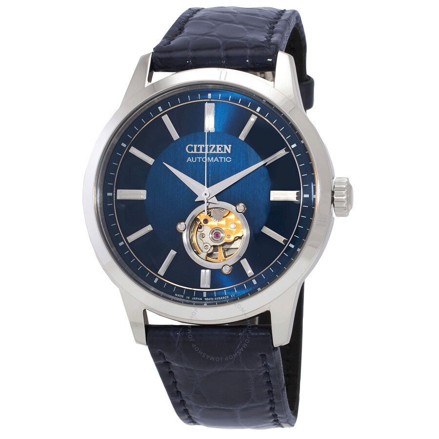 Citizen Open Heart Automatic Blue Dial Men's Watch NB4020-11L - The Watches Men & Co