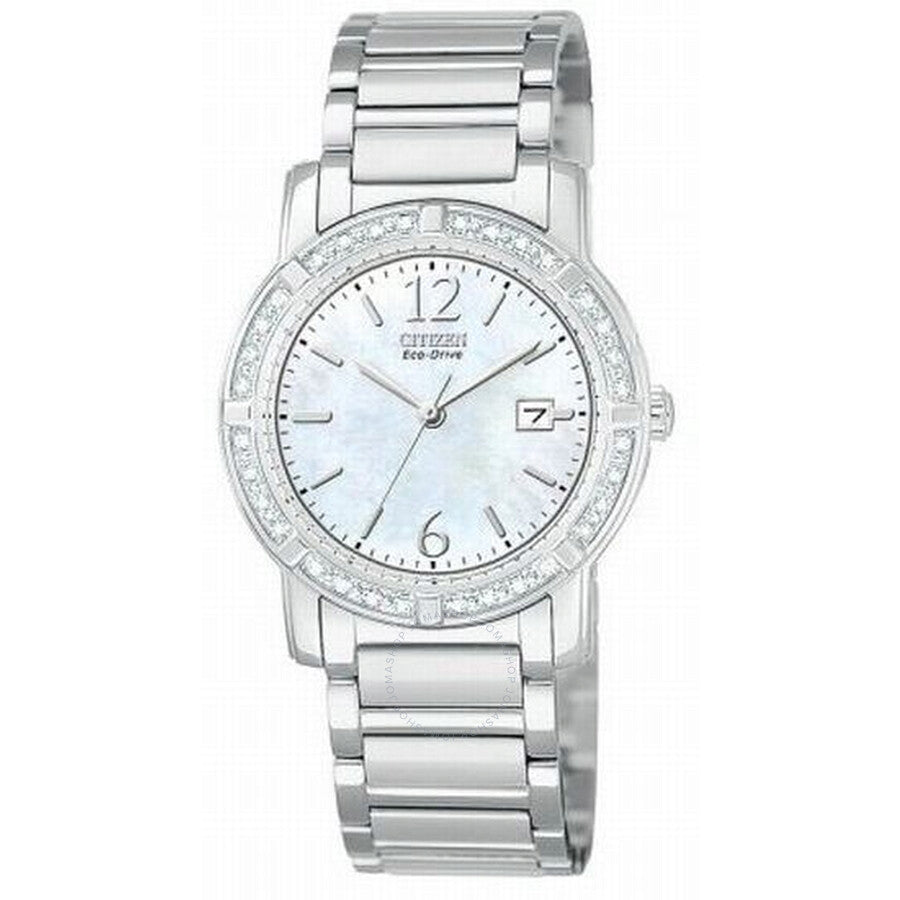 Citizen Palidoro Eco-Drive Mid-Size 32 Diamond Ladies Watch EW0900-56D - The Watches Men & Co