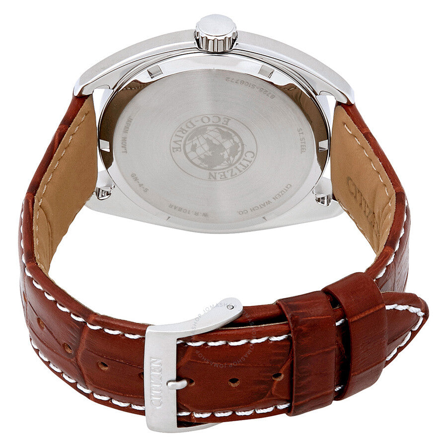 Citizen Paradex Eco-Drive Blue Dial Brown Leather Men's Watch BU4010-05L