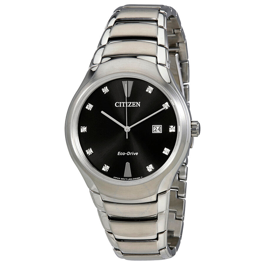 Citizen Paradigm Black Diamond Dial Men's Steel Watch AW1550-50E