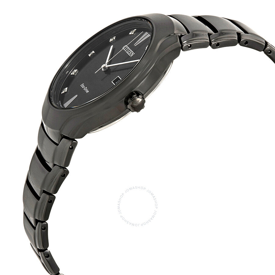 Citizen Paradigm Diamond Black Dial Men's Watch AW1555-56G