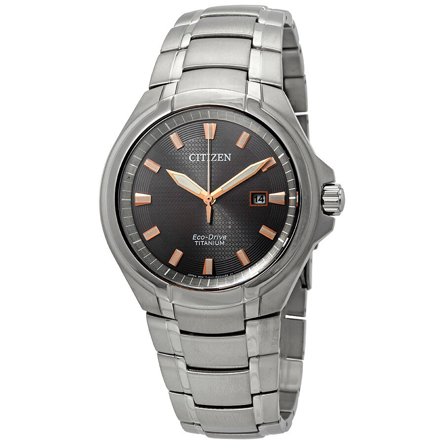 Citizen Paradigm Super Titanium Eco-Drive Grey Dial Men's Watch BM7431-51H - The Watches Men & Co