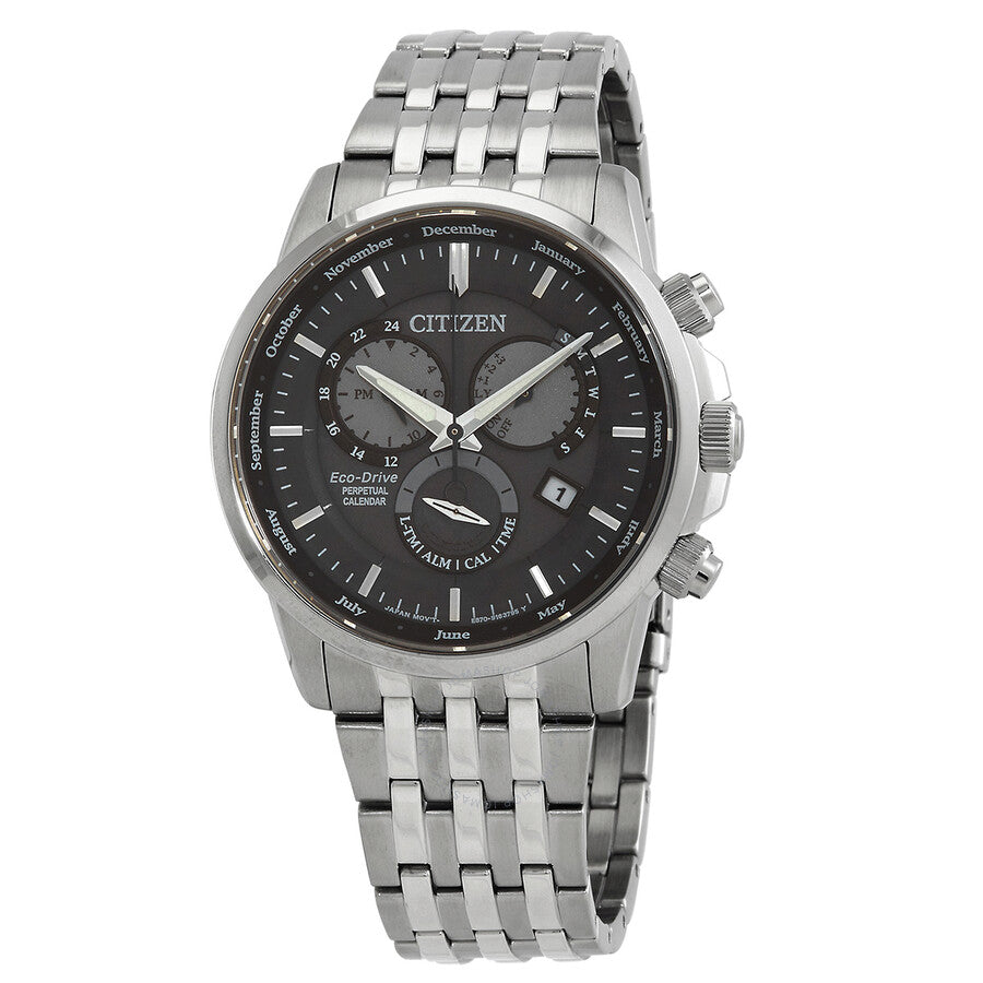 Citizen Perpetual Alarm Grey Dial Men's Watch BL8150-86H - The Watches Men & Co