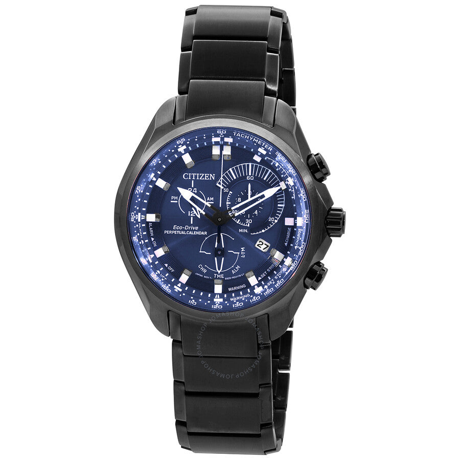 Citizen Perpetual Alarm Sport Chronograph Blue Dial Men's Watch BL5607-54L - The Watches Men & Co