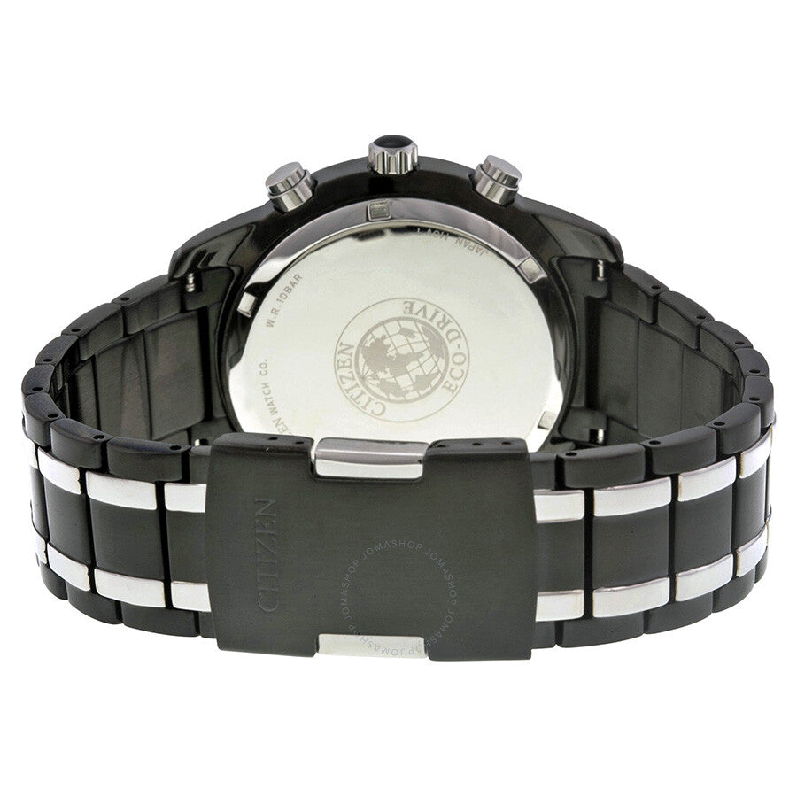 Citizen Perpetual Calendar Eco-Drive Chronograph Black IP Stainless Steel Men's Watch BL5478-55E
