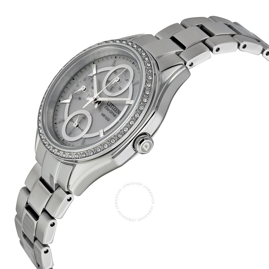 Citizen POV Eco-Drive White Dial Ladies Watch FD1060-55A