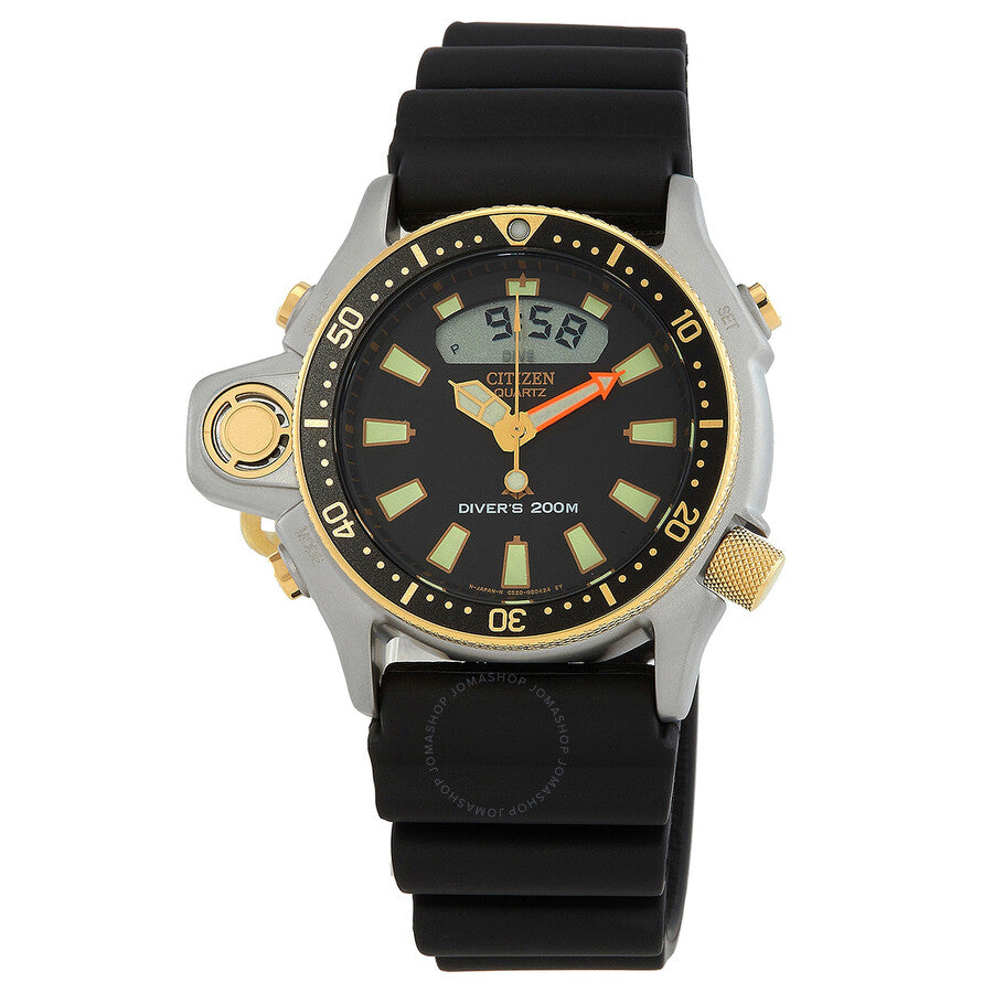 Citizen Promaster Aqualand Quartz Analog-Digital Black Dial Men's Watch JP2004-07E - The Watches Men & Co
