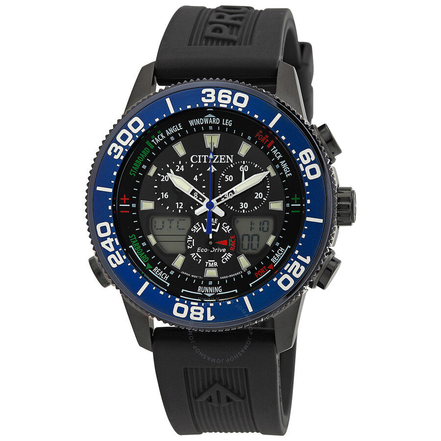 Citizen Promaster Chronograph Analog-Digital Black Dial Men's Watch JR4065-09E - The Watches Men & Co