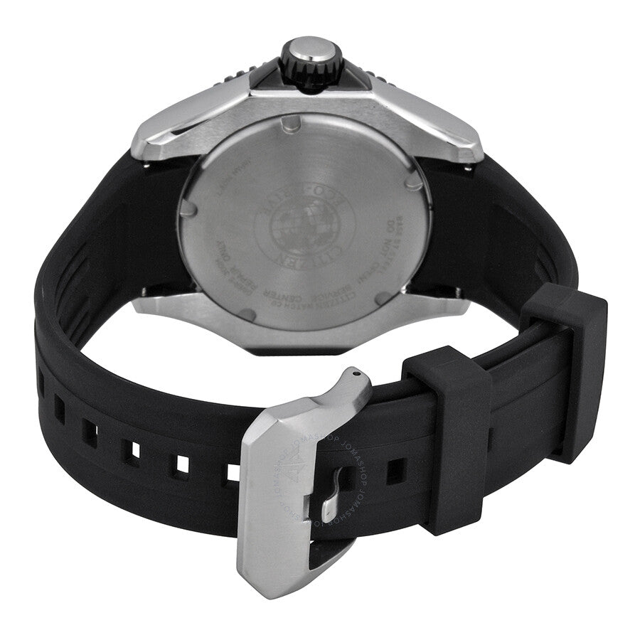 Citizen Promaster Diver 300 Meters Eco-Drive Black Dial Black Rubber Men's Watch BN0085-01E