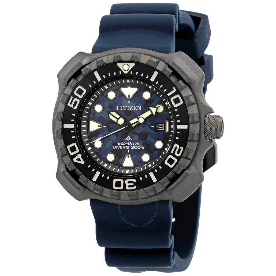 Citizen Promaster Diver Blue Dial Super Titanium Men's Watch BN0227-09L - The Watches Men & Co