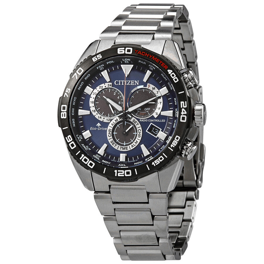 Citizen Promaster Eco-Drive Chronograph Blue Dial Men's Watch CB5034-82L - The Watches Men & Co