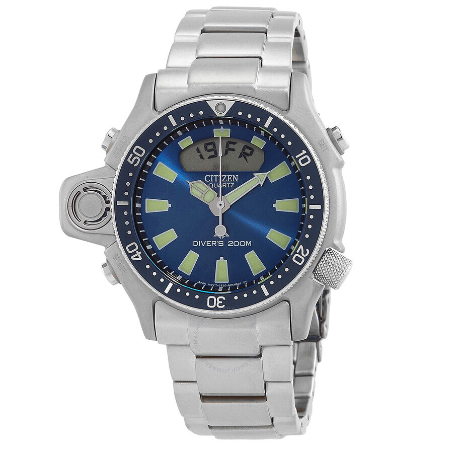 Citizen Promaster Marine Quartz Analog-Digital Blue Dial Men's Watch JP2000-67L - The Watches Men & Co
