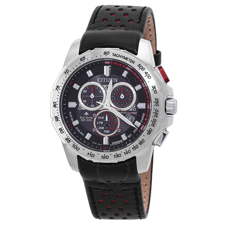 Citizen Promaster MX Perpetual Alarm Chronograph Black Dial Men's Watch BL5570-01E - The Watches Men & Co