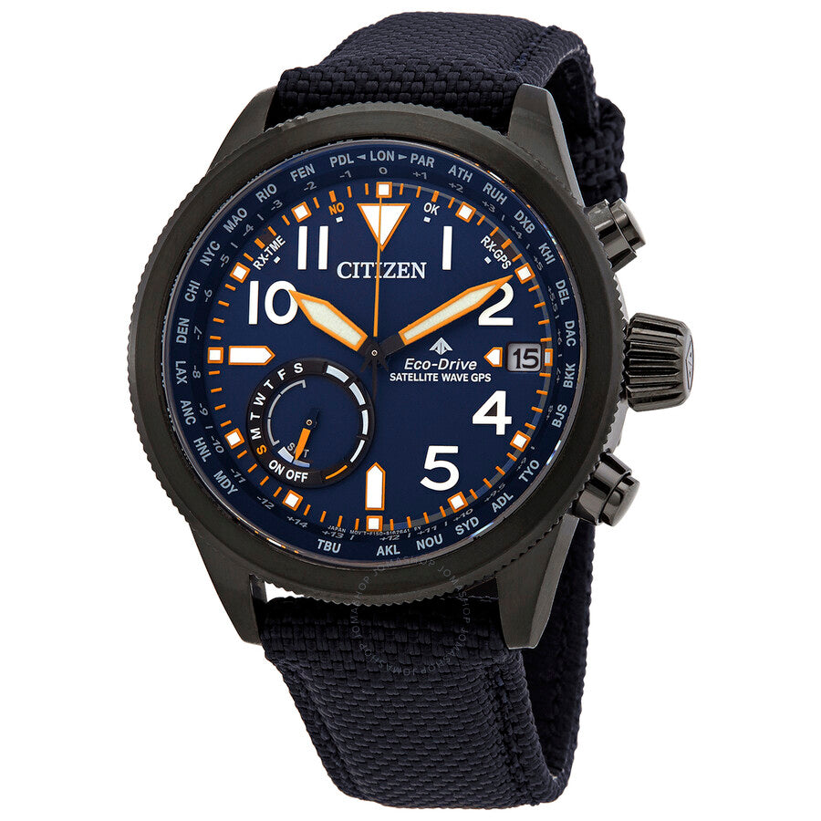 Citizen Promaster Satellite Chronograph Blue Dial Men's Watch CC3067-02E - The Watches Men & Co