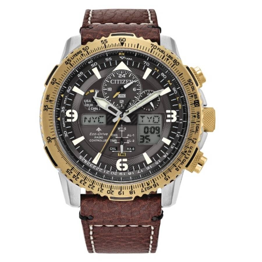 Citizen Promaster Skyhawk A-T Perpetual Alarm World Time Chronograph Men's Watch JY8084-09H - The Watches Men & Co