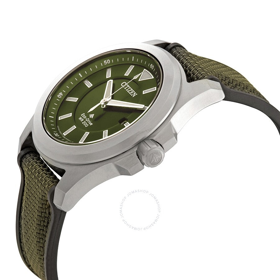 Citizen Promaster Tough Green Dial Eco-Drive Green Fabric Men's Watch BN0211-09X