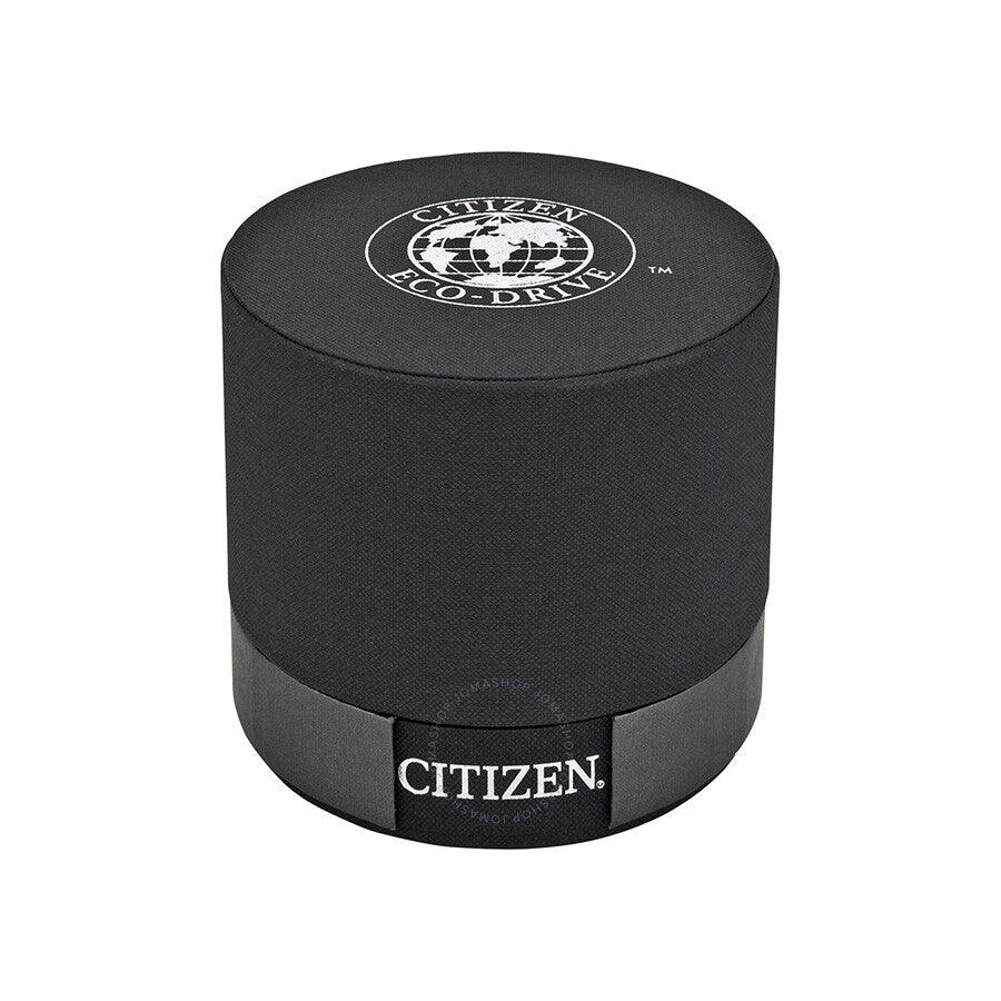 Citizen Proximity Eco-Drive Black Dial Black Leather Men's Watch AT7030-05E