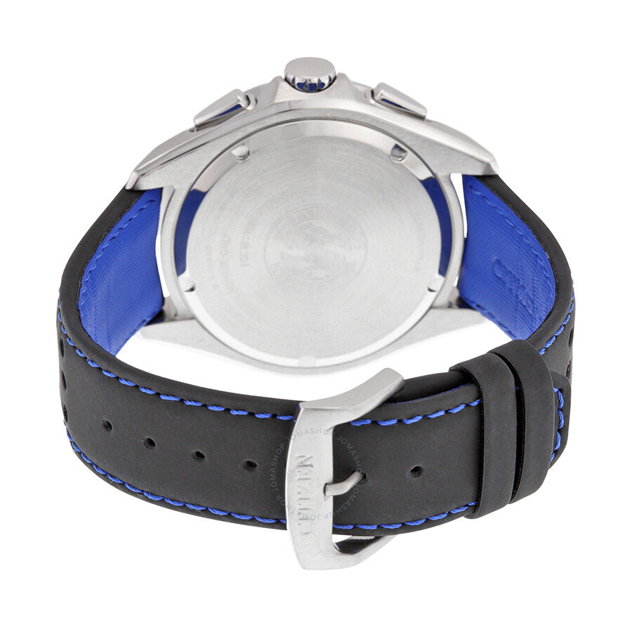 Citizen Proximity Eco-Drive Black Dial Black Leather Men's Watch AT7030-05E