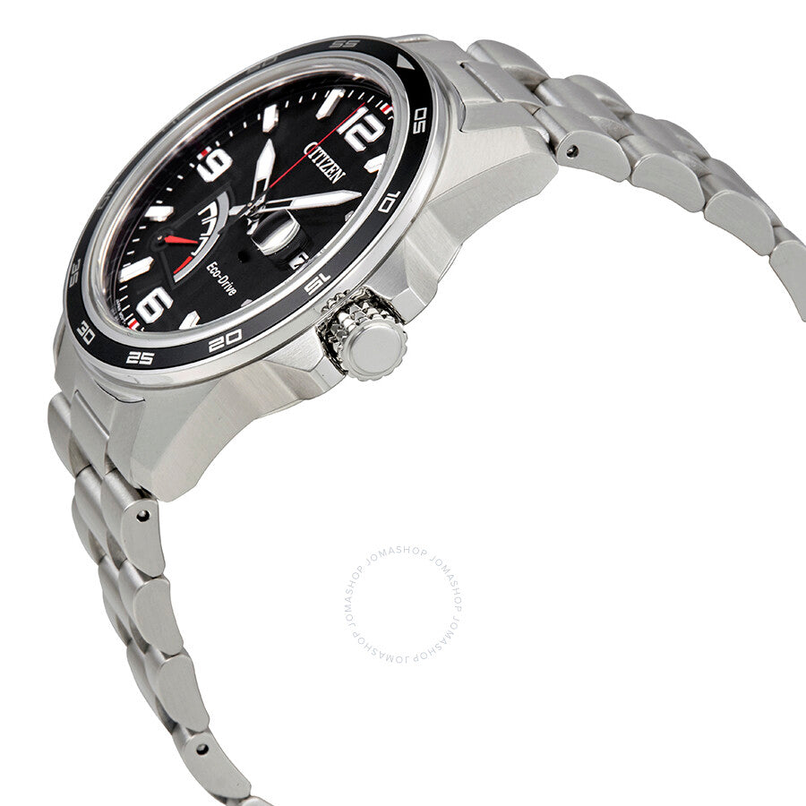 Citizen PRT Black Dial Men's Stainless Steel Watch AW7030-57E
