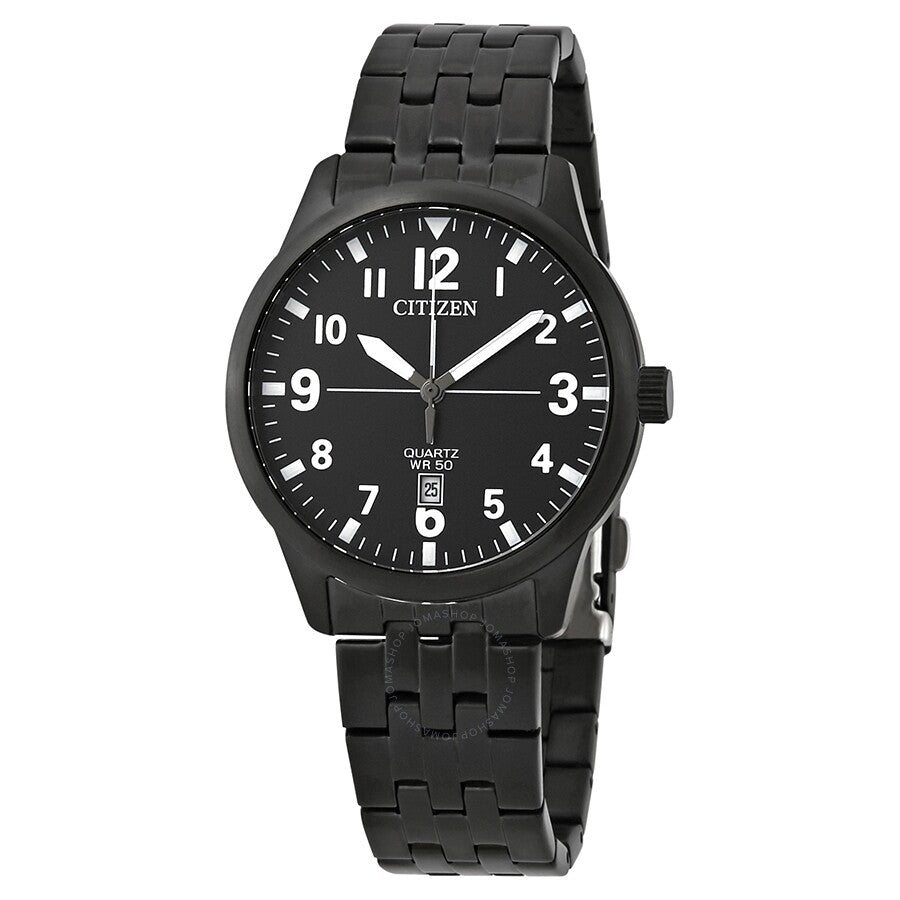 Citizen Quartz Black Dial Men's Watch BI1055-52E - The Watches Men & Co