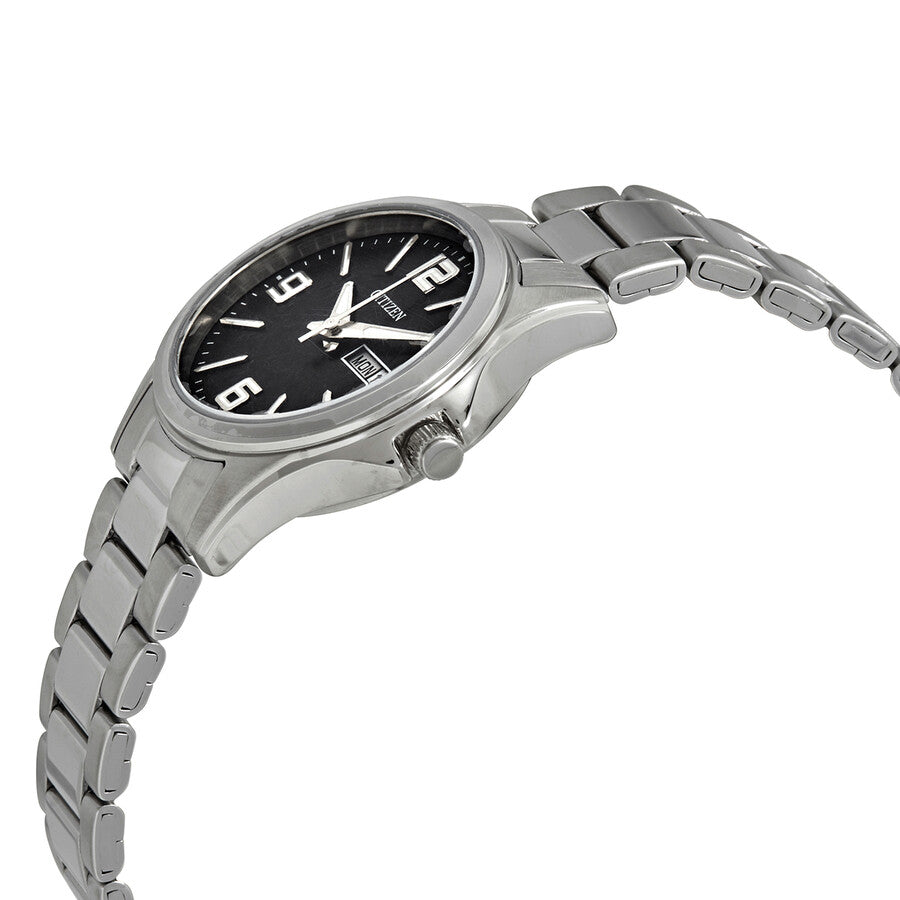 Citizen Quartz Black Dial Stainless Steel Ladies Watch EQ0591-56E