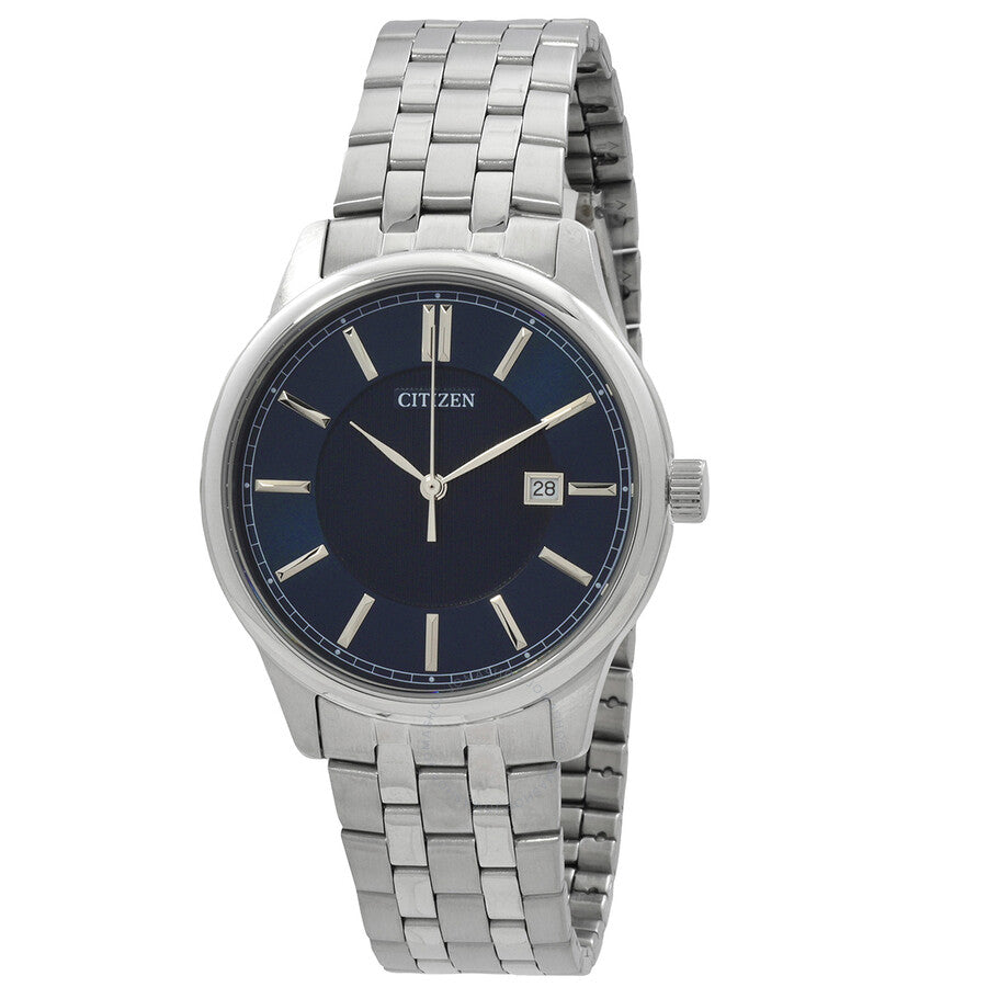 Citizen Quartz Black Dial Stainless Steel Men's Watch BI1050-56L - The Watches Men & Co