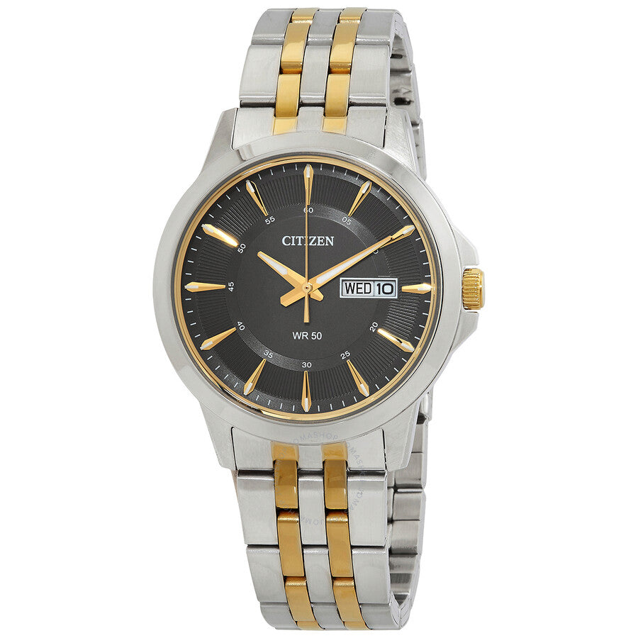 Citizen Quartz Black Dial Two-tone Men's Watch BF2018-52H - The Watches Men & Co