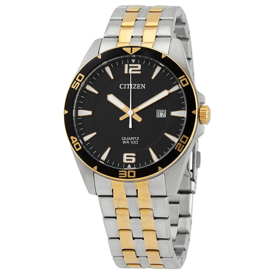 Citizen Quartz Black Dial Two-tone Men's Watch BI5059-50E - The Watches Men & Co