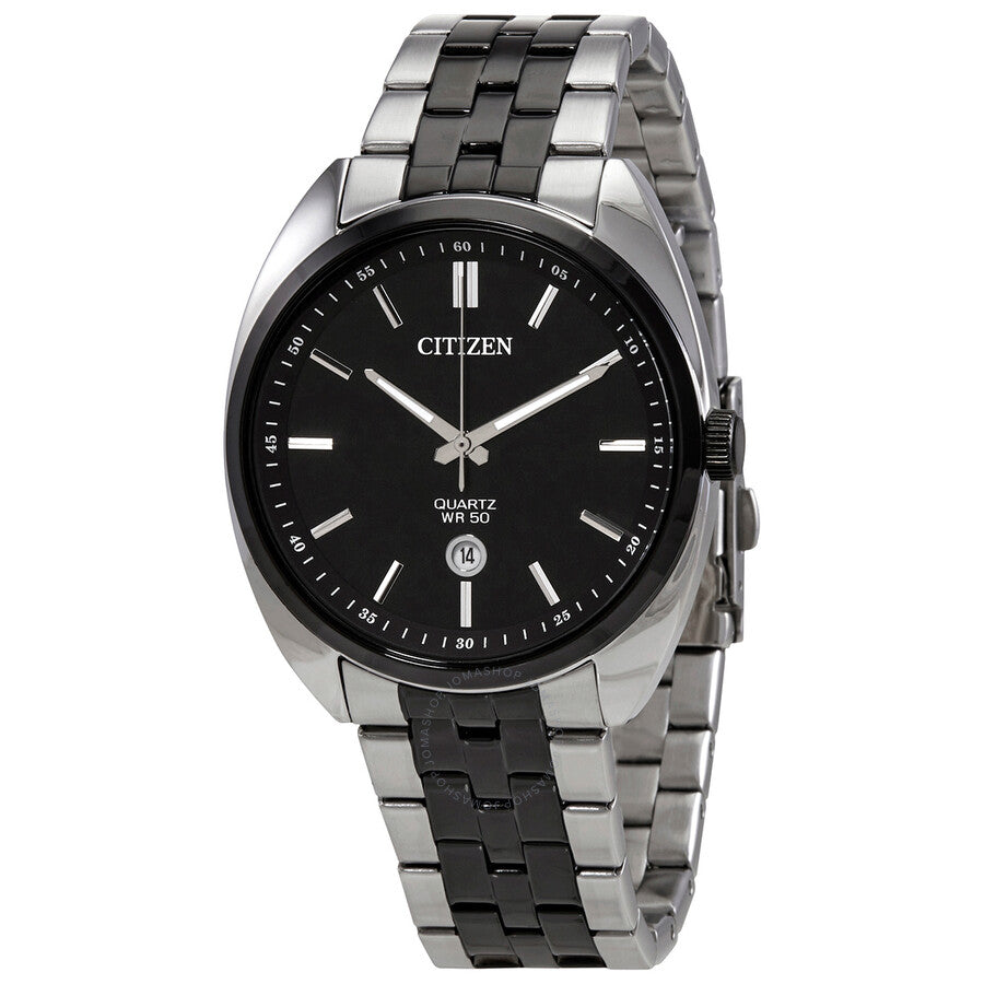 Citizen Quartz Black Dial Two-tone Men's Watch BI5098-58E - The Watches Men & Co