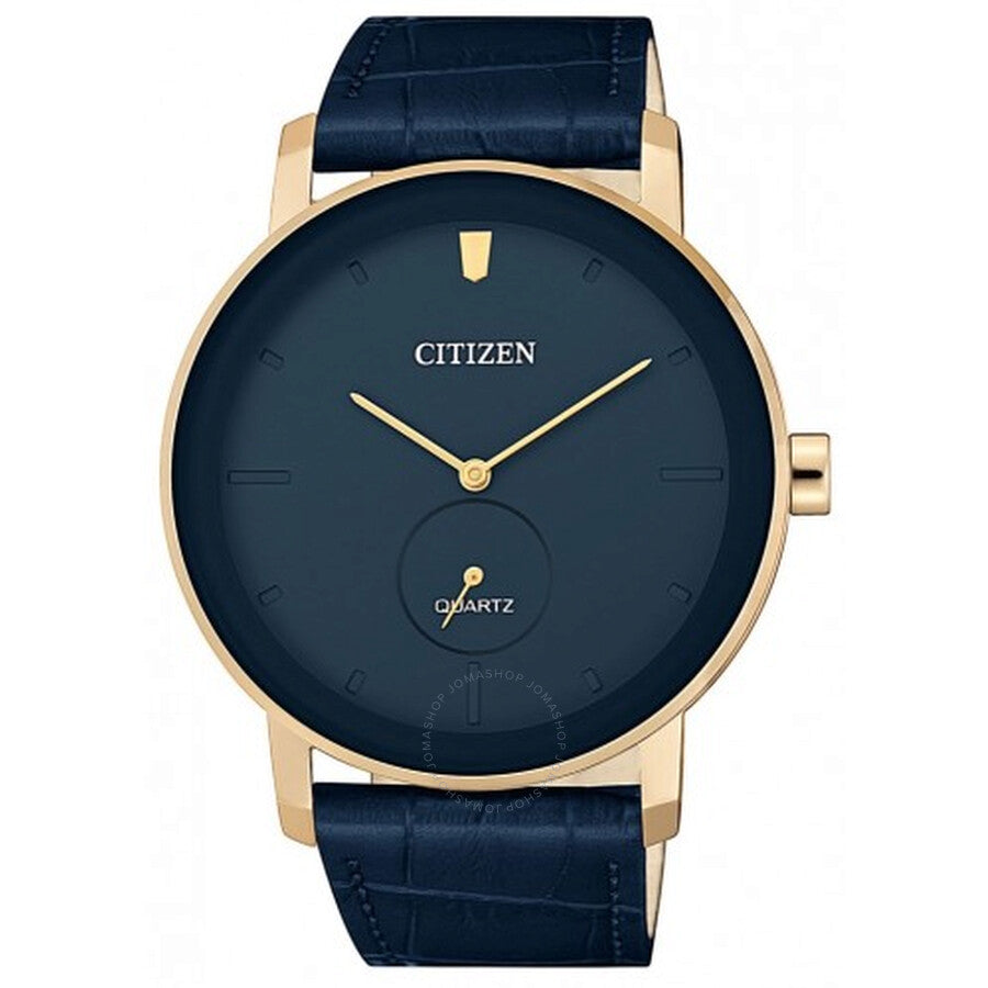 Citizen Quartz Blue Dial Blue Leather Men's Watch BE9183-03L - The Watches Men & Co