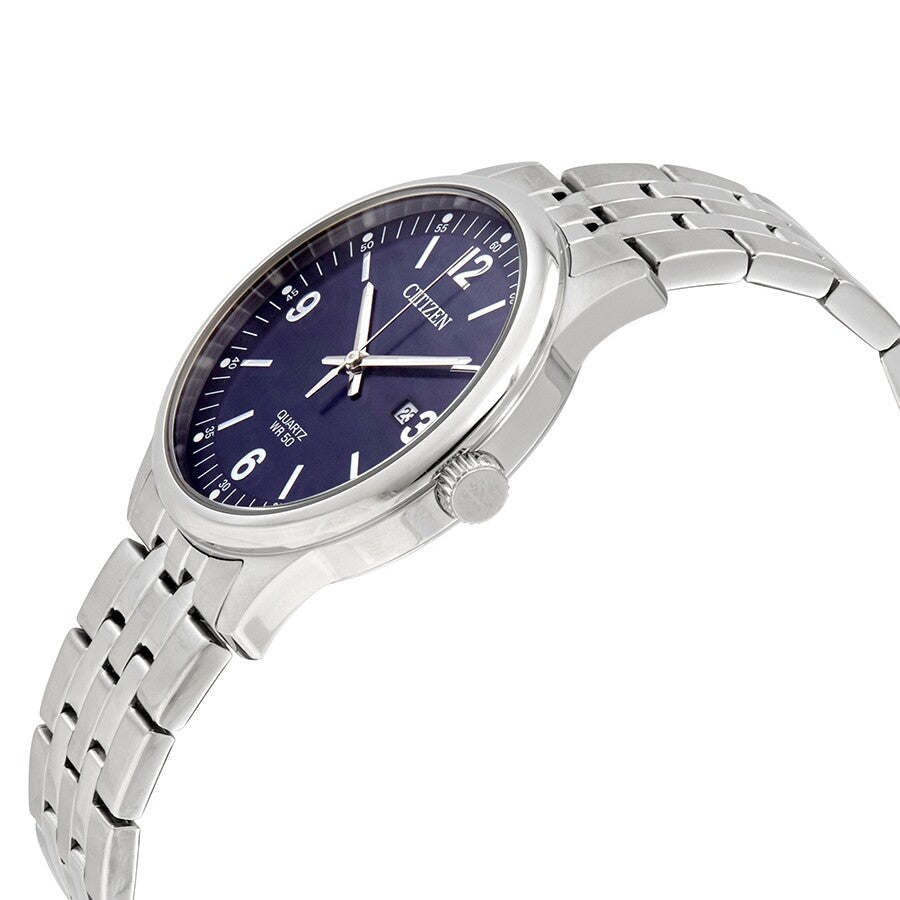 Citizen Quartz Blue Dial Stainless Steel Men's Watch BI1050-81L