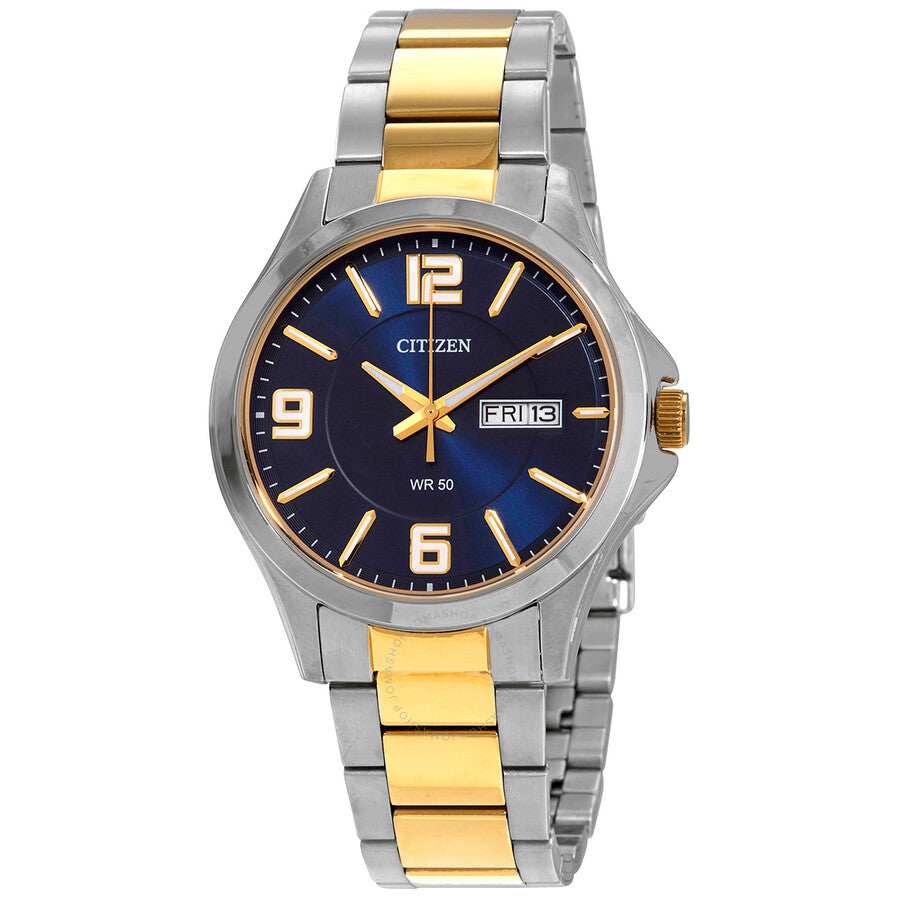 Citizen Quartz Blue Dial Two-tone Men's Watch BF2004-57L - The Watches Men & Co