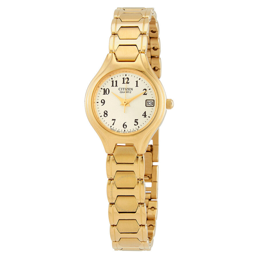 Citizen Quartz Champagne Dial Ladies Watch EU2252-56P - The Watches Men & Co