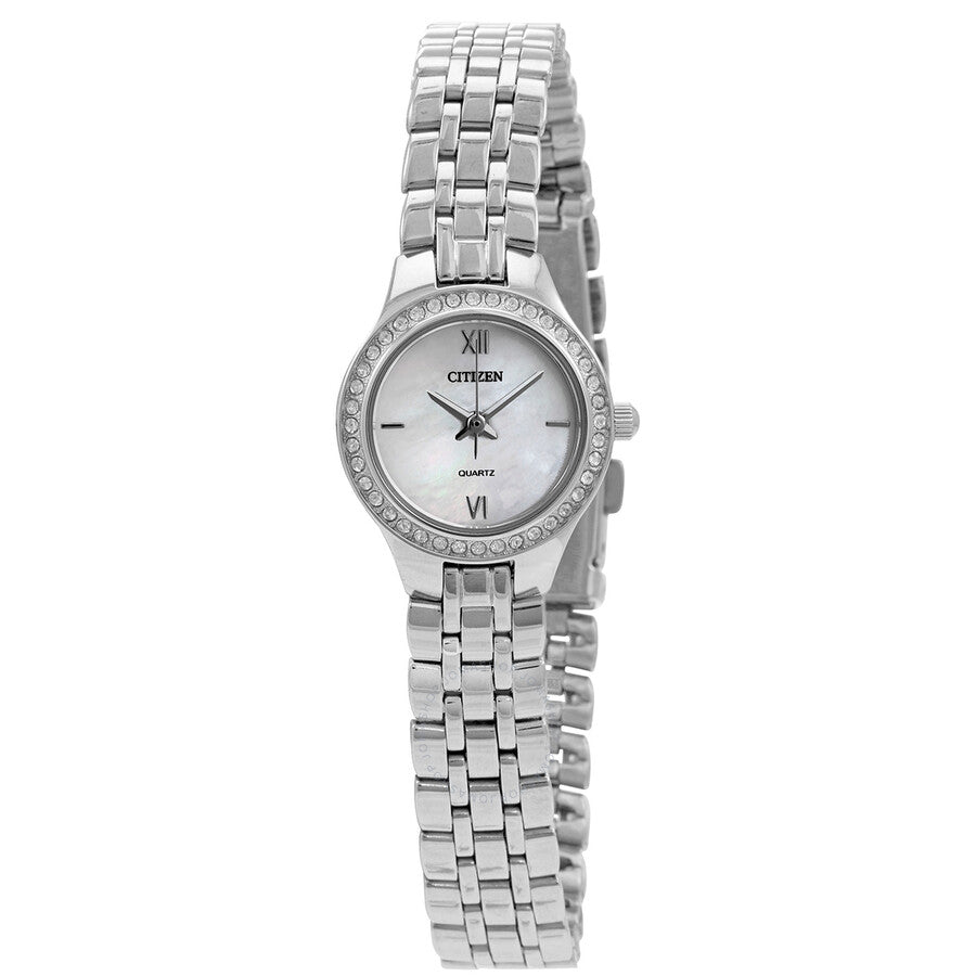 Citizen Quartz Crystal Mother of Pearl Dial Ladies Watch EJ6140-57D - The Watches Men & Co