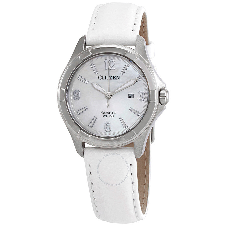 Citizen Quartz Mother of Pearl Ladies Watch EU6080-07D - The Watches Men & Co