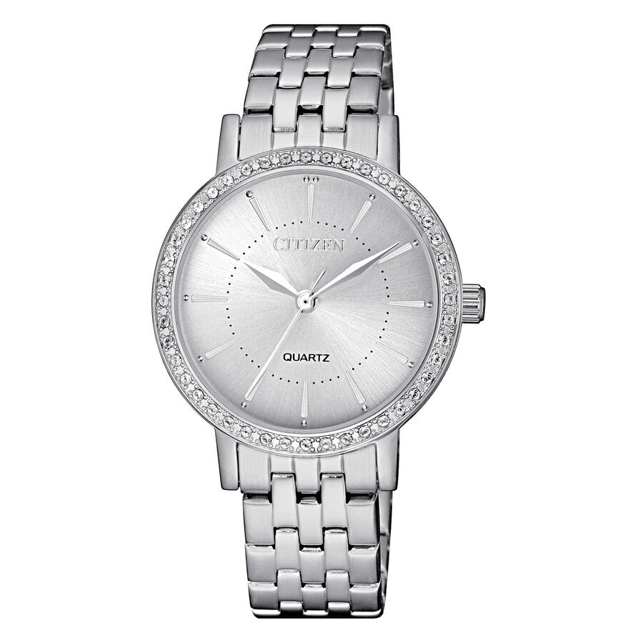 Citizen Quartz Silver Dial Ladies Watch EL3040-80A