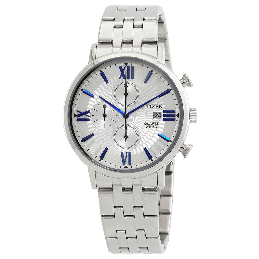 Citizen Quartz Silver Dial Stainless Steel Men's Watch AN3610-71A - The Watches Men & Co