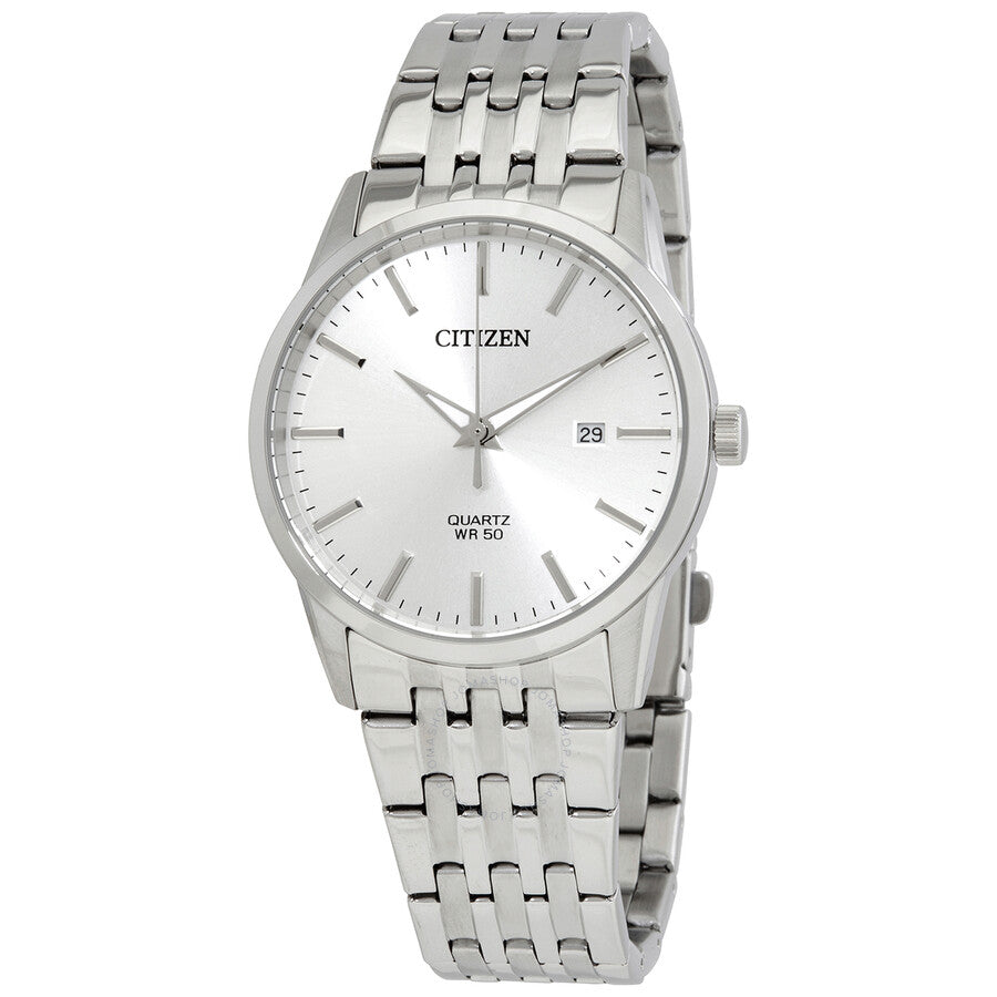 Citizen Quartz Silver Dial Stainless Steel Men's Watch BI5000-87A - The Watches Men & Co