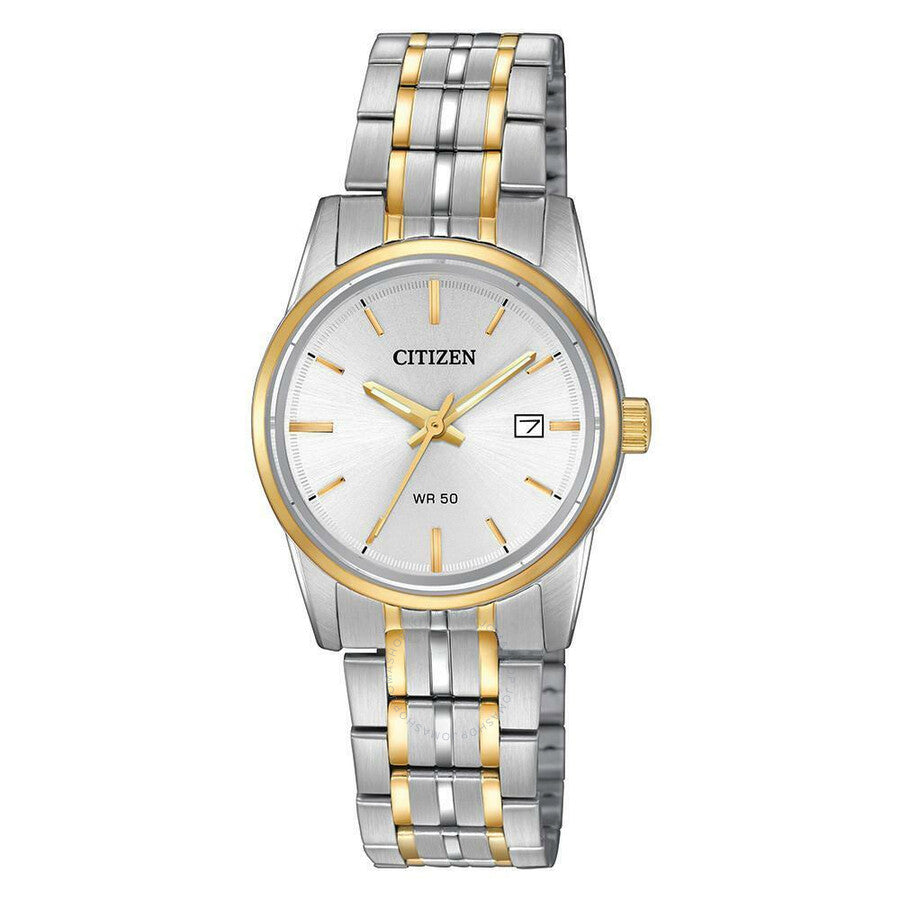 Citizen Quartz Silver Dial Two-tone Ladies Watch EU6004-56A - The Watches Men & Co