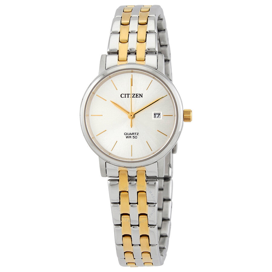 Citizen Quartz Silver Dial Two-tone Ladies Watch EU6094-53A - The Watches Men & Co