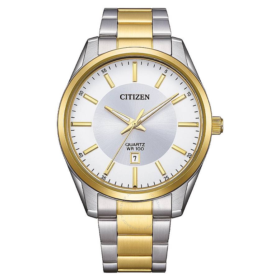 Citizen Quartz Silver Dial Two-Tone Men's Watch BI1036-57A - The Watches Men & Co