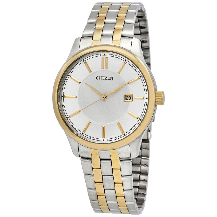 Citizen Quartz Silver Grey Dial Two-tone Men's Watch BI1054-55A - The Watches Men & Co
