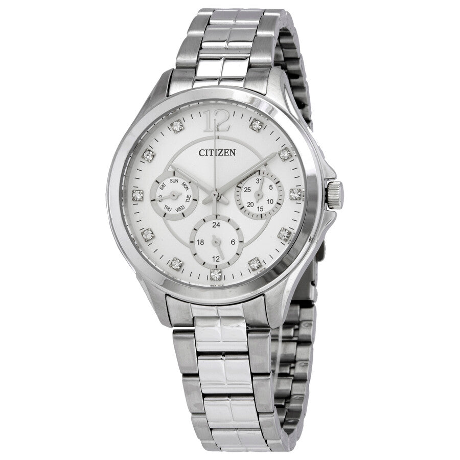 Citizen Quartz White Crystals Dial Ladies Watch ED8140-57A