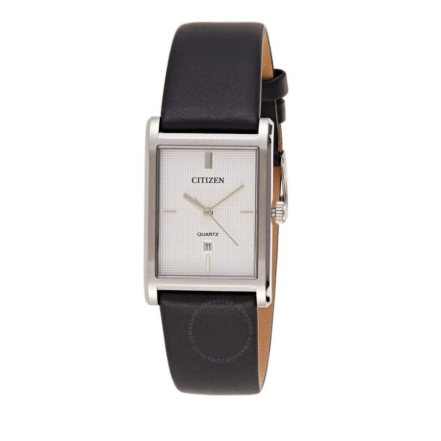 Citizen Quartz White Dial Black Leather Men's Watch BH3001-06A - The Watches Men & Co