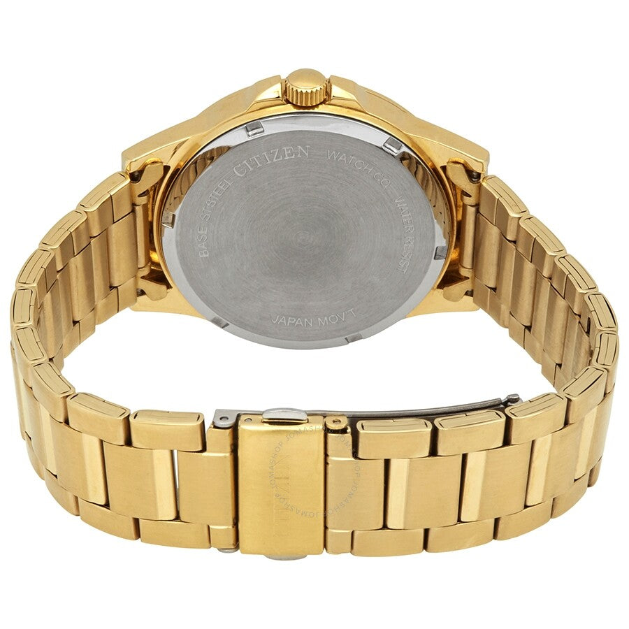 Citizen Quartz White Dial Men's Gold-tone Watch BI1012-55A