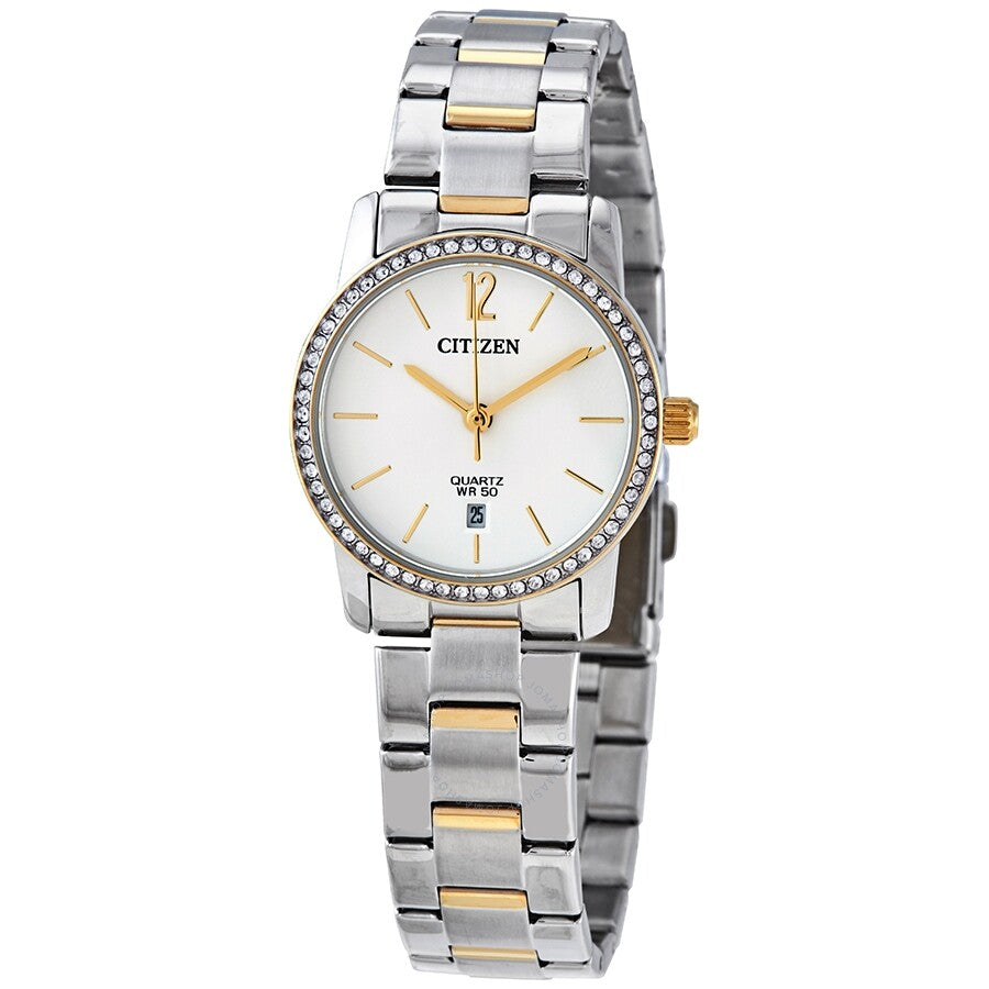 Citizen Quartz White Dial Two-tone Ladies Watch EU6038-89A