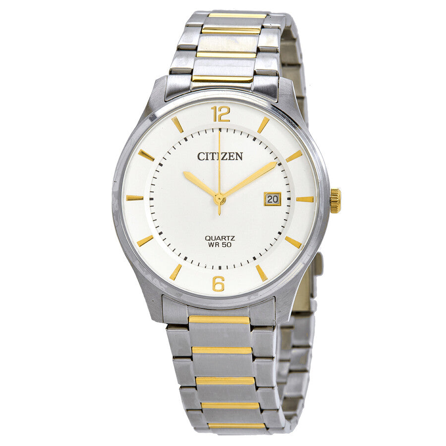 Citizen Quartz White Dial Two-tone Men's Watch BD0048-80A