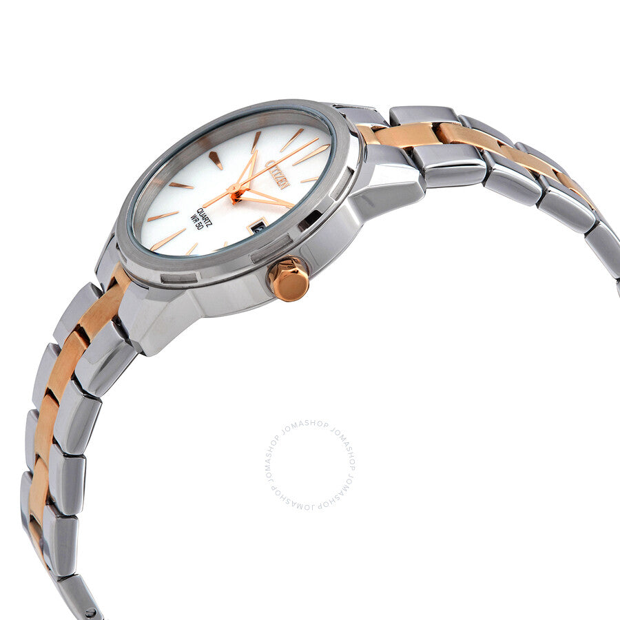 Citizen Quartz White Mother of Pearl Dial Ladies Watch EU6074-51D
