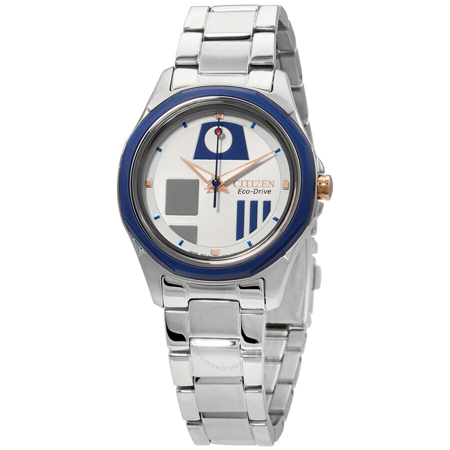 Citizen R2-D2 Star Wars Classic Silver Dial Ladies Watch FE7050-50W - The Watches Men & Co